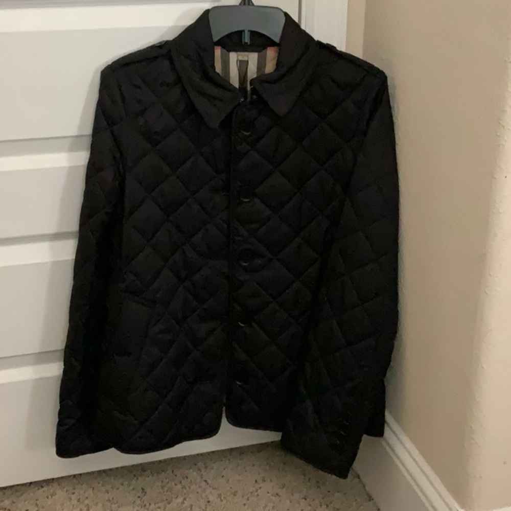Women’s black Burberry jacket